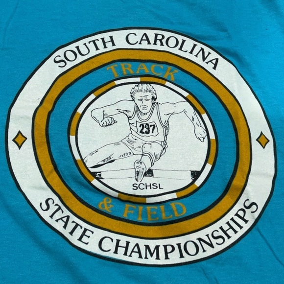 South Carolina Track & Field Championship Vintage 80s Screen Stars Tshirt - Picture 2 of 5